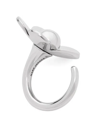 Marc Jacobs Daisy Ring In Metallic