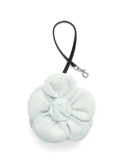 Marc Jacobs Denim-pouch Bag Charm In White