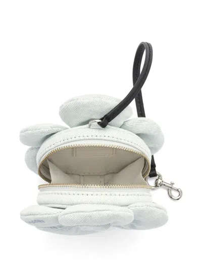 Marc Jacobs Denim-pouch Bag Charm In White