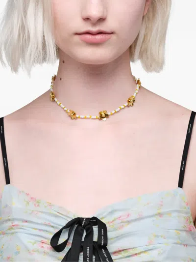 Marc Jacobs Elegant Gold Statement Necklace In Gold