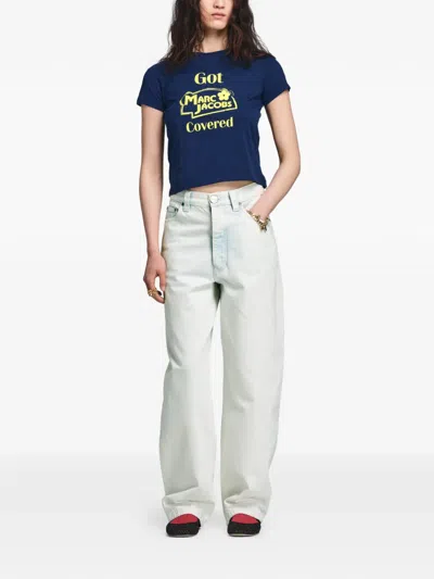 Marc Jacobs Logo-print Cotton T-shirt In Multi