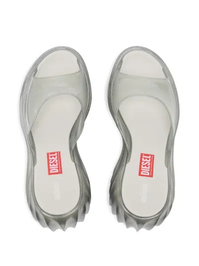 Diesel X Melissa Quantum Platform Sandals In White