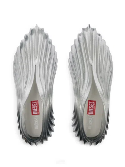 Diesel X Melissa Quantum Sneakers In Silver