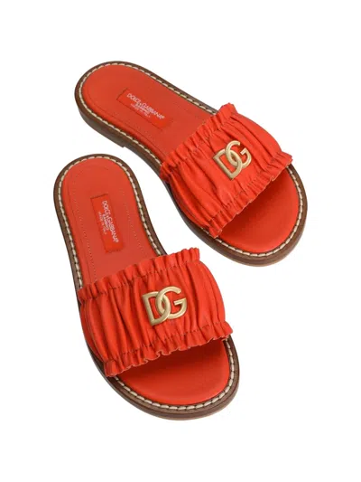 Dolce & Gabbana Girls' Flat Slide Sandals - Big Kid In Multi