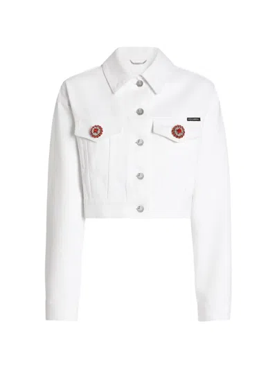Dolce & Gabbana Denim Jacket In White