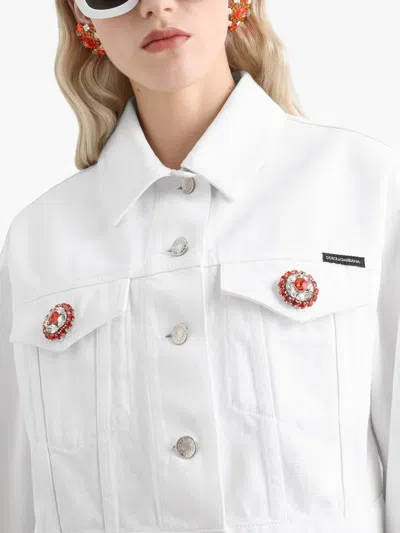 Dolce & Gabbana Denim Jacket In White