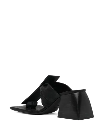 Uma Wang Knotted Square-toe Sandals In Multi
