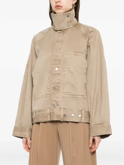 Co Collection Raglan-sleeves Jacket In Multi
