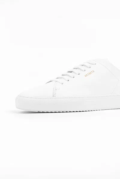 Axel Arigato Clean 90 White Sneakers With Printed Logo In Leather Woman