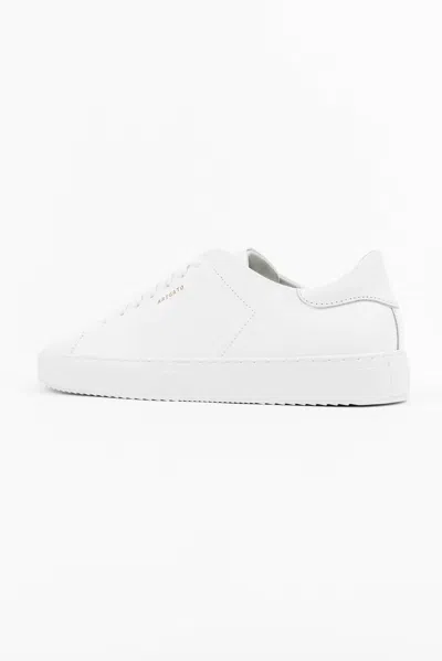 Axel Arigato Clean 90 White Sneakers With Printed Logo In Leather Woman