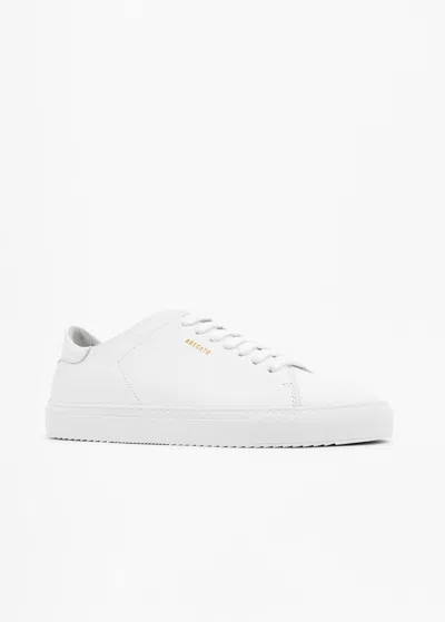 Axel Arigato Clean 90 White Sneakers With Printed Logo In Leather Woman