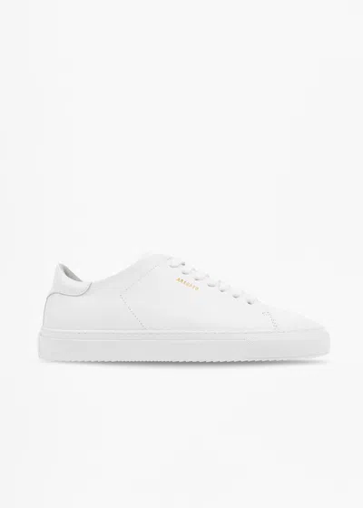 Axel Arigato Clean 90 White Sneakers With Printed Logo In Leather Woman
