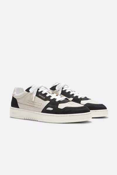 Axel Arigato Dice Lo Black And Beige Two-tone Sneakers In Calf Leather Man In Multi