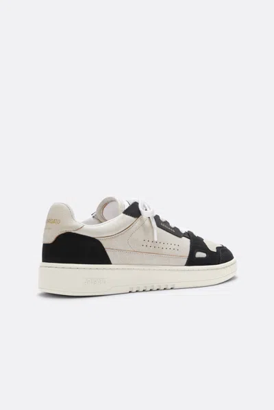 Axel Arigato Dice Lo Black And Beige Two-tone Sneakers In Calf Leather Man In Multi