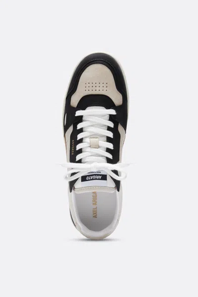 Axel Arigato Dice Lo Black And Beige Two-tone Sneakers In Calf Leather Man In Multi