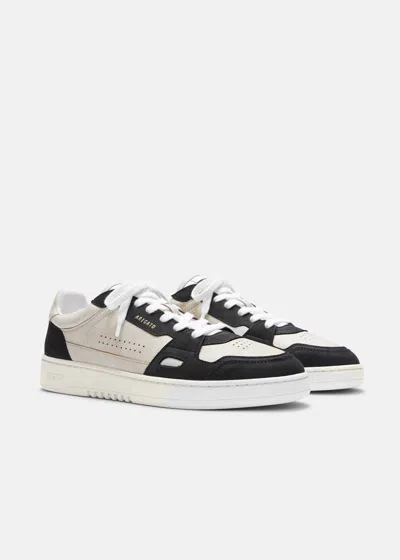 Axel Arigato Dice Lo Black And Beige Two-tone Sneakers In Calf Leather Man In Multi