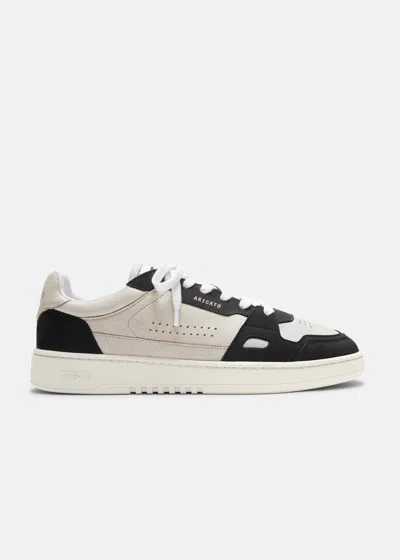 Axel Arigato Dice Lo Black And Beige Two-tone Sneakers In Calf Leather Man In Multi