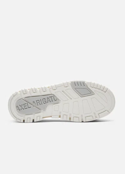 Axel Arigato Low Top Sneakers Perforated Detailing Textured Panels Rubber Sole In Silver