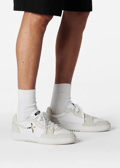 Axel Arigato Dice Lo Bee Bird Sneakers In White Leather In Multi