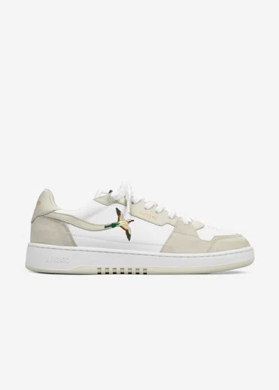 Axel Arigato Dice Lo Bee Bird Sneakers In White Leather In Multi
