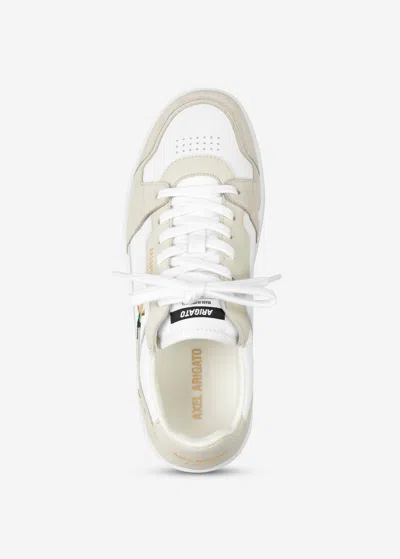 Axel Arigato Dice Lo Embroidered Leather Sneakers In White