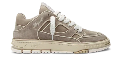 Axel Arigato Low-top Nubuck Sneakers With Embroidered Logo In Multi