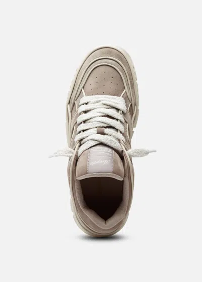 Axel Arigato Low-top Nubuck Sneakers With Embroidered Logo In Multi