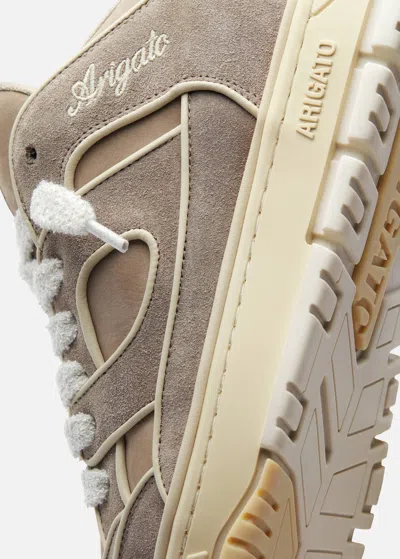 Axel Arigato Low-top Nubuck Sneakers With Embroidered Logo In Multi