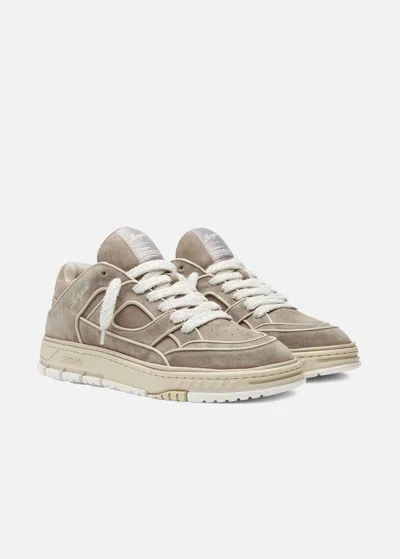 Axel Arigato Low-top Nubuck Sneakers With Embroidered Logo In Multi
