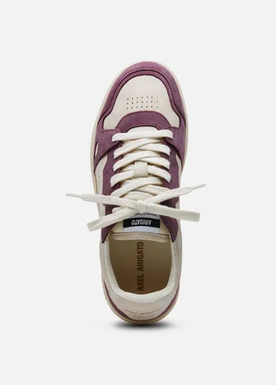 Axel Arigato Women Dice Lo Low-top Suede And Leather Sneakers In Purple