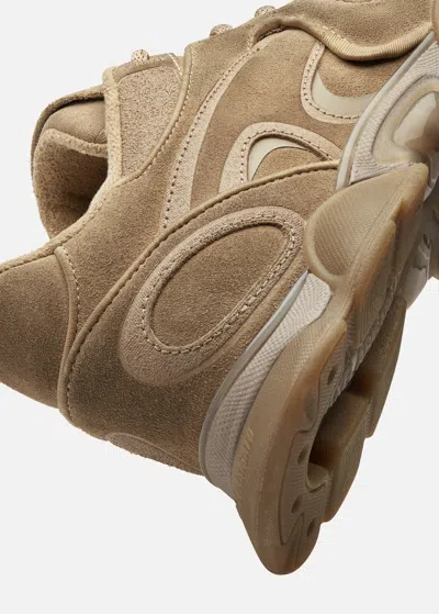 Axel Arigato Eris Beige Low Top Sneakers With Logo Patch On The Tongue In Leather And Fabric Woman In Brown