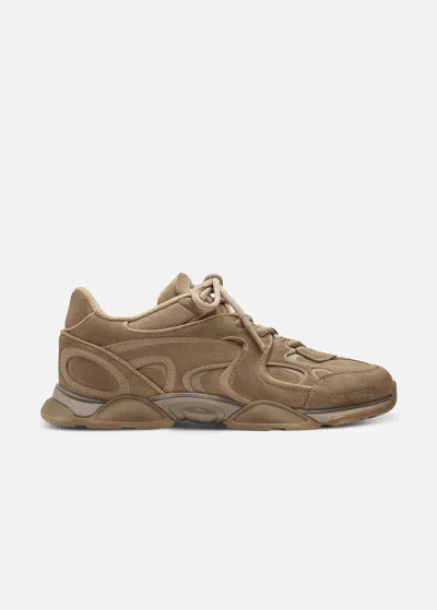 Axel Arigato Eris Beige Low Top Sneakers With Logo Patch On The Tongue In Leather And Fabric Woman In Brown