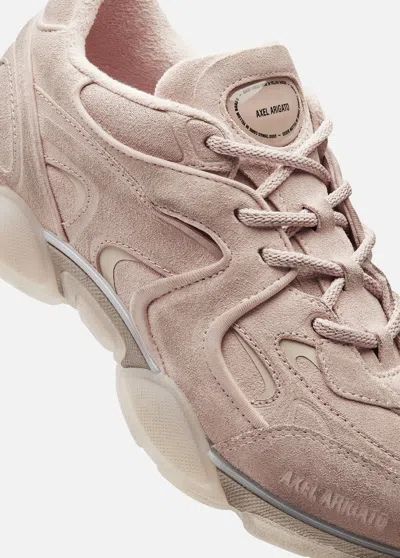 Axel Arigato Suede Panelled Lace-up Sneakers In Pink