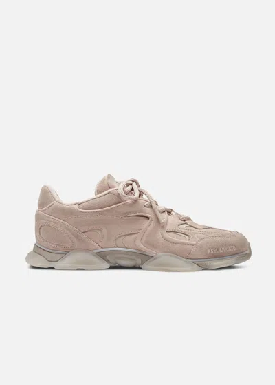 Axel Arigato Suede Panelled Lace-up Sneakers In Pink