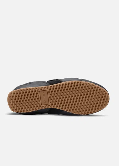 Axel Arigato Slow Runner Black Sneaker With Insert Design And Grooved Sole In Leather And Suede Woman