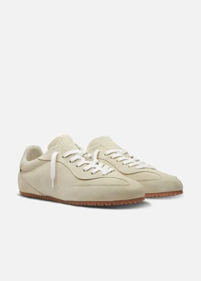 Axel Arigato Daze Runner Beige Sneaker With Logo On The Tongue And Grooved Sole In Suede Man In Neutral