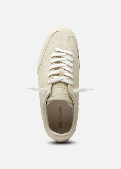 Axel Arigato Daze Runner Beige Sneaker With Logo On The Tongue And Grooved Sole In Suede Man In Neutral