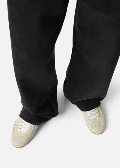 Axel Arigato Daze Runner Beige Sneaker With Logo On The Tongue And Grooved Sole In Suede Man In Neutral
