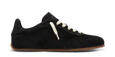 Axel Arigato Suede Low-profile Sneakers With Textured Sole In Black