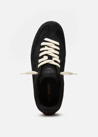 Axel Arigato Suede Low-profile Sneakers With Textured Sole In Black