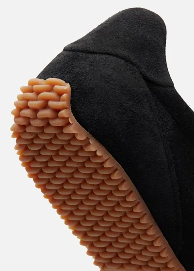 Axel Arigato Suede Low-profile Sneakers With Textured Sole In Black