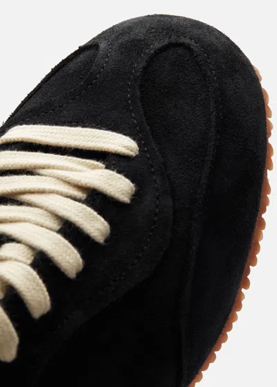 Axel Arigato Suede Low-profile Sneakers With Textured Sole In Black