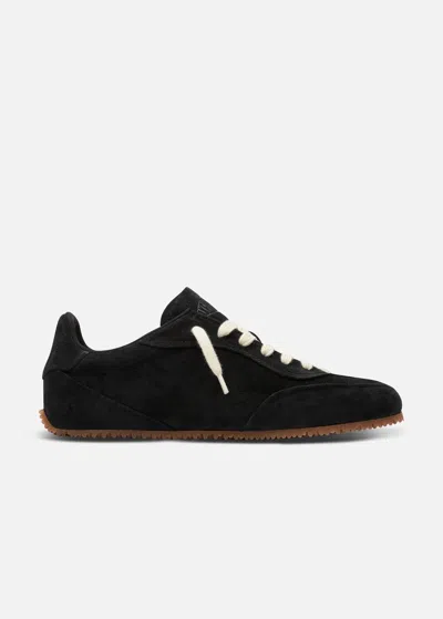 Axel Arigato Suede Low-profile Sneakers With Textured Sole In Black