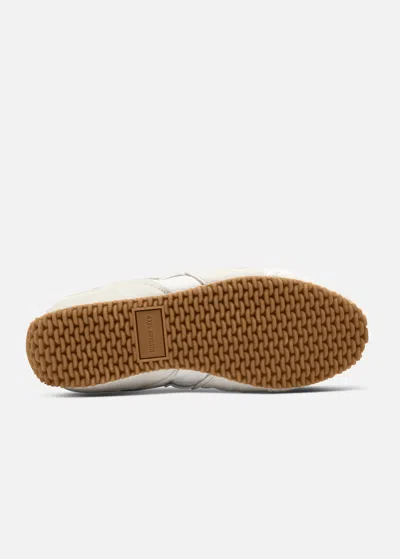 Axel Arigato Slow Runner White And Beige Sneaker With Mesh Inserts And Grooved Sole In Leather And Fabric Woman