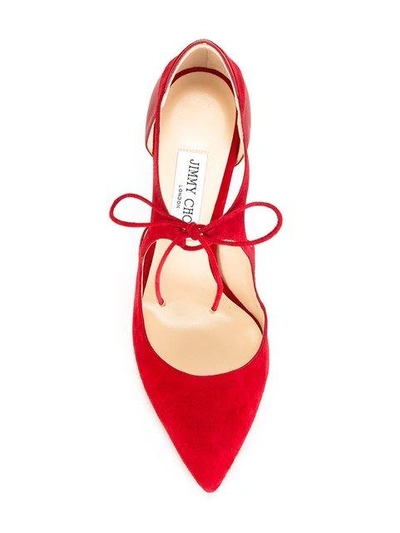 Shop Jimmy Choo Vanessa 100 Pumps In Red