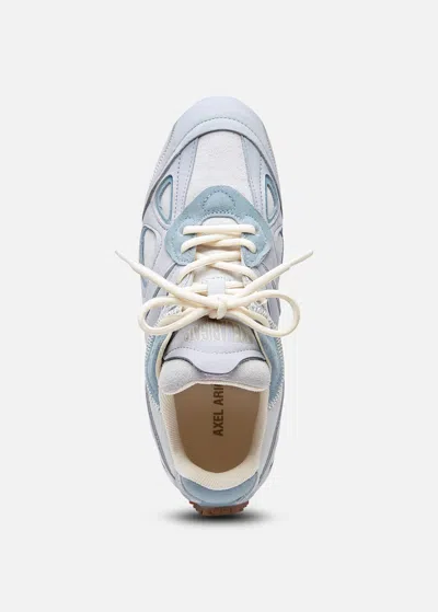 Axel Arigato Slow Runner Perforated Suede Sneakers In White