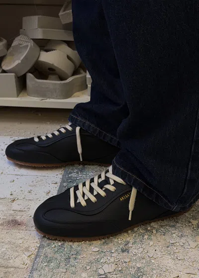 Axel Arigato Daze Runner Black Sneaker With Logo On The Tongue And Grooved Sole In Suede Man