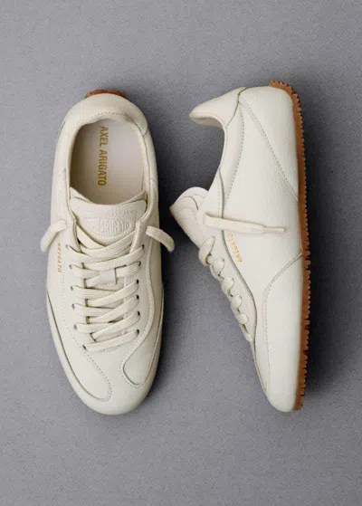 Axel Arigato Daze Runner Beige Sneaker With Logo On The Tongue And Grooved Sole In Suede Man In Neutral