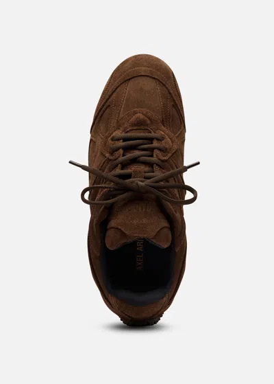 Axel Arigato Slow Runner Layered Suede Sneakers In Brown