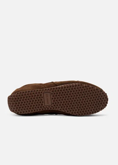Axel Arigato Slow Runner Layered Suede Sneakers In Brown